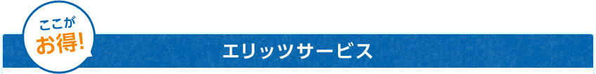 ここがお得！エリッツサービス